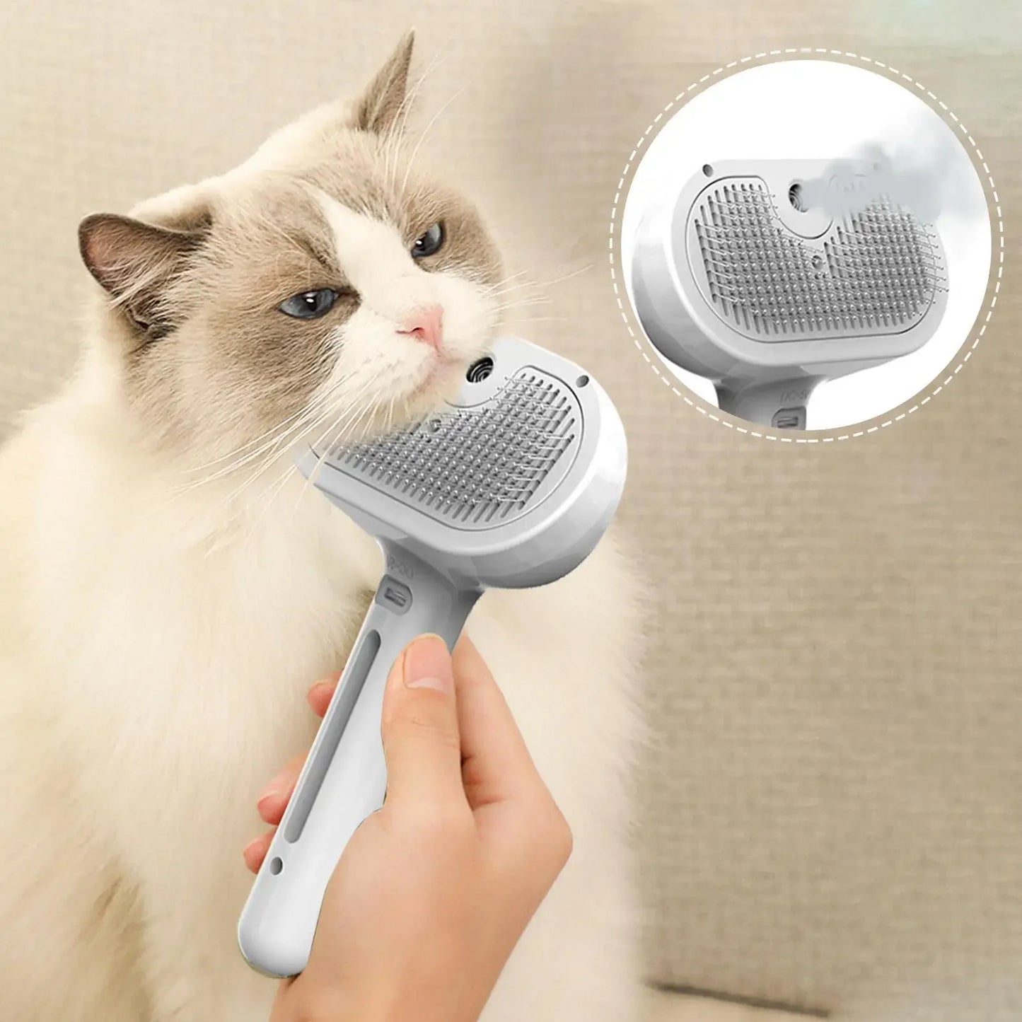 FurEase™ 3-in-1 Steam Pet Grooming Brush